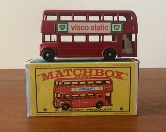 Vintage Matchbox No 5 London Bus W/ Original Box - BP Longlife - Etsy