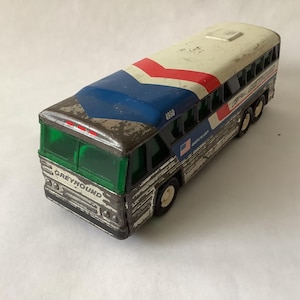 Buddy L Greyhound Americruiser Bus Toy Green Windows