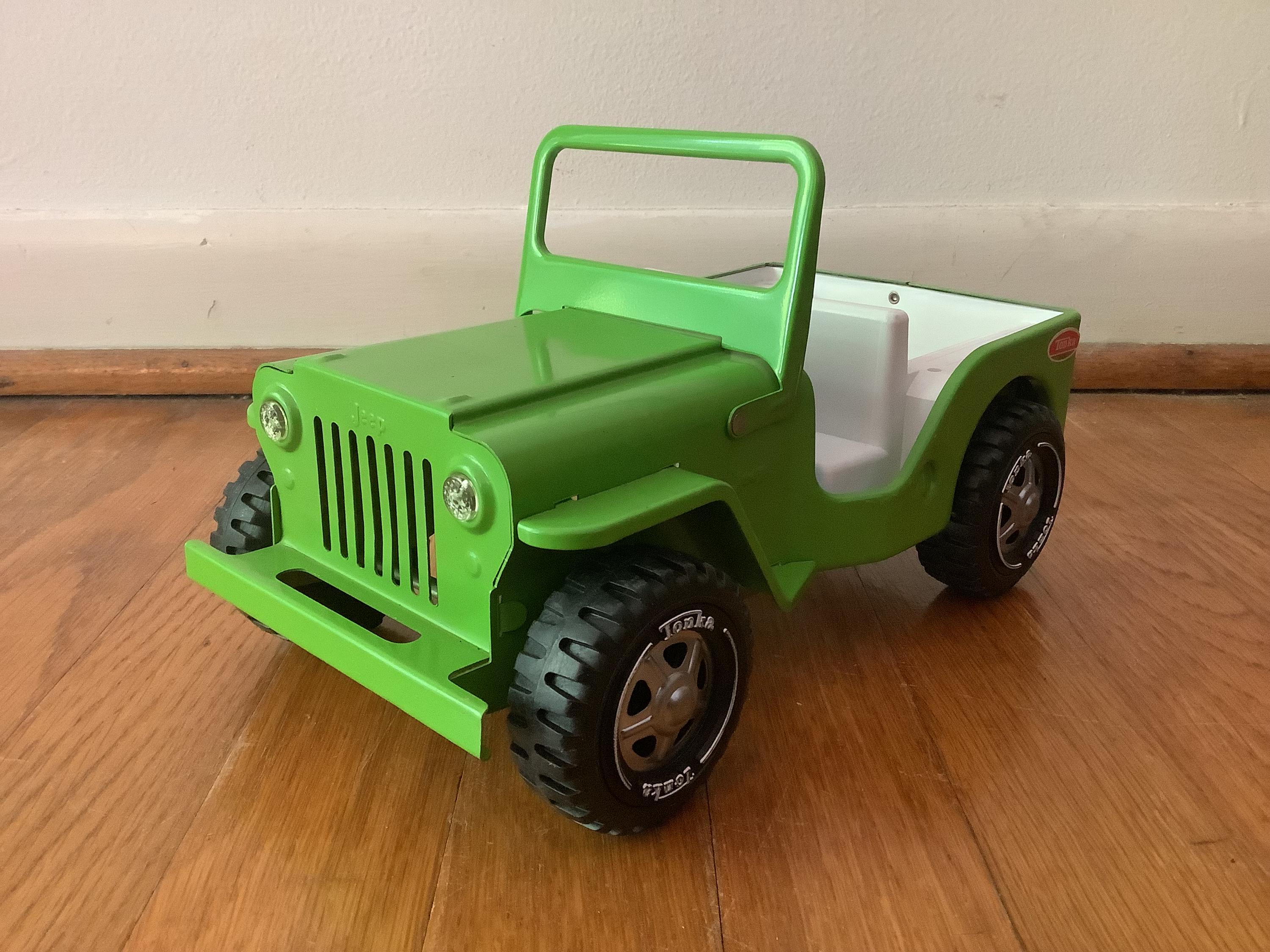 Tonka 1970s Lime Green Jeep - White Paint on Tires - Etsy