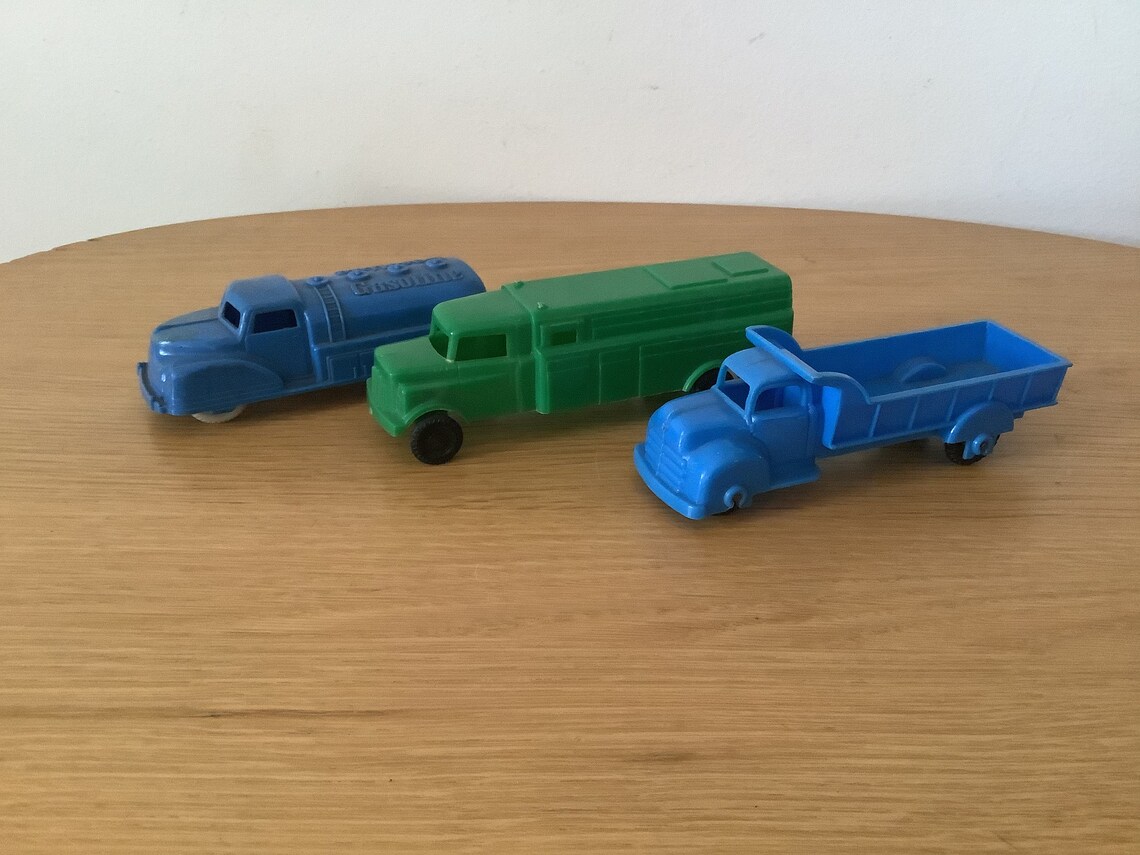 Vintage Toy Plastic Trucks 1950s. Etsy