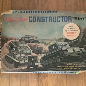Erector Constructor 5 in 1 Military Vehicles