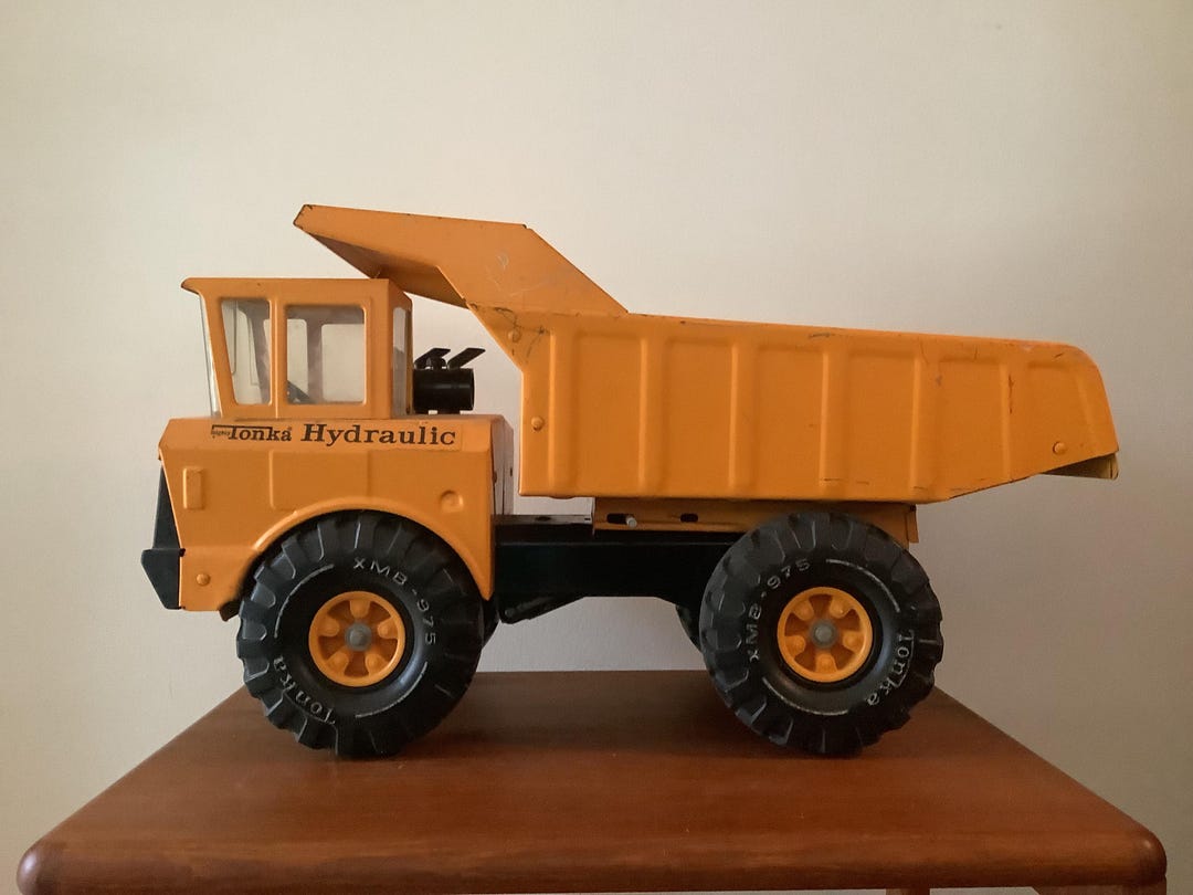 Mighty Tonka Orange Hydraulic Dump XMB-975 - Etsy