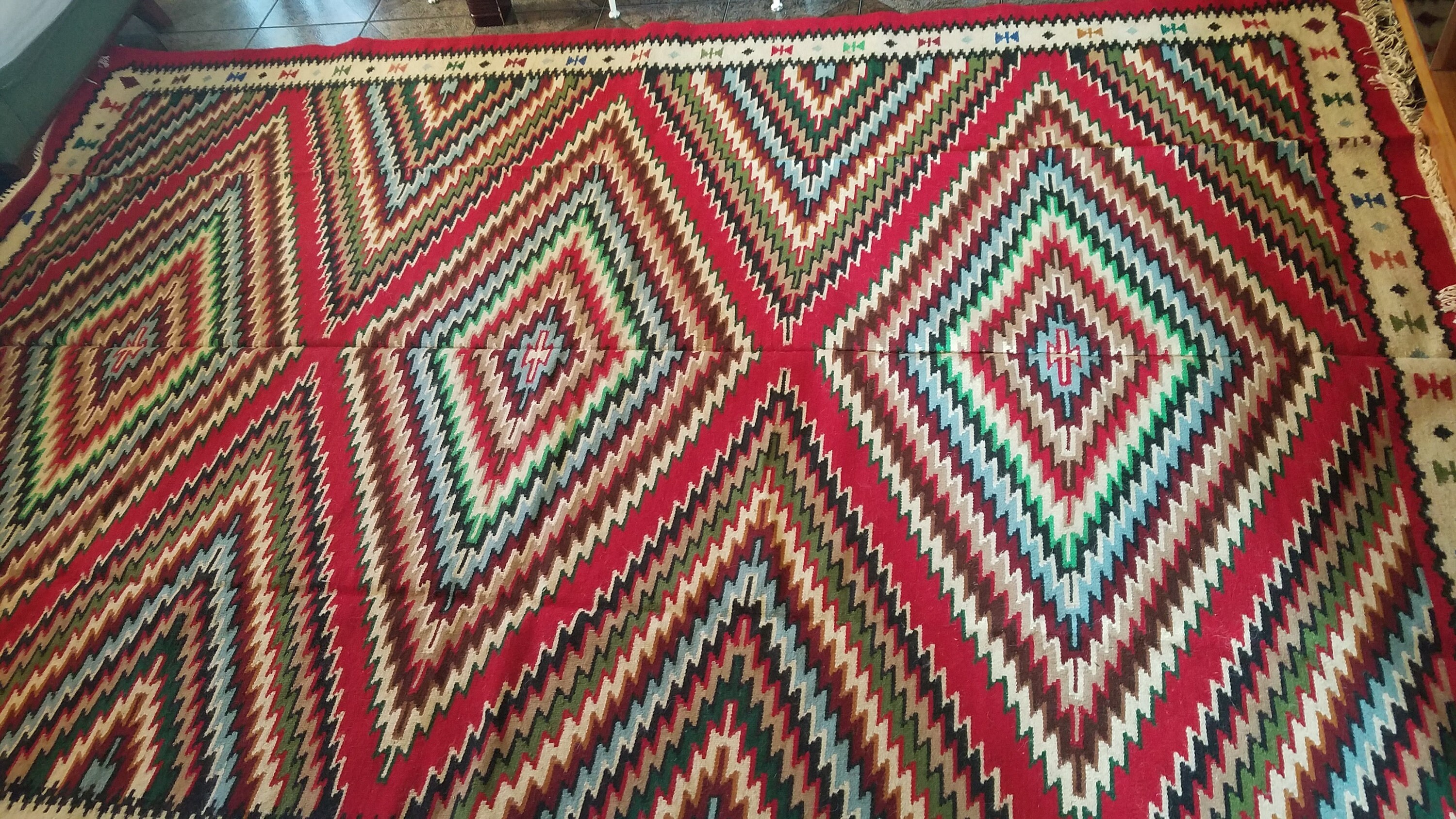 Kilim wool rug Etsy
