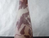 E. Galle Massive cameo glass vase with floral patterning