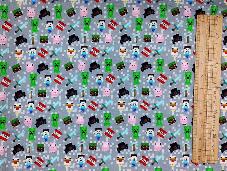 1 Yard Minecraft Cotton Fabric