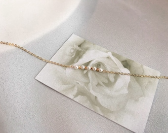 Small Freshwater Pearl Bracelet, Wedding Gift, Bridesmaid Jewelry, Dainty Pearl bracelet, Bridal Bracelet Gold,  Bridal Pearl Bracelet