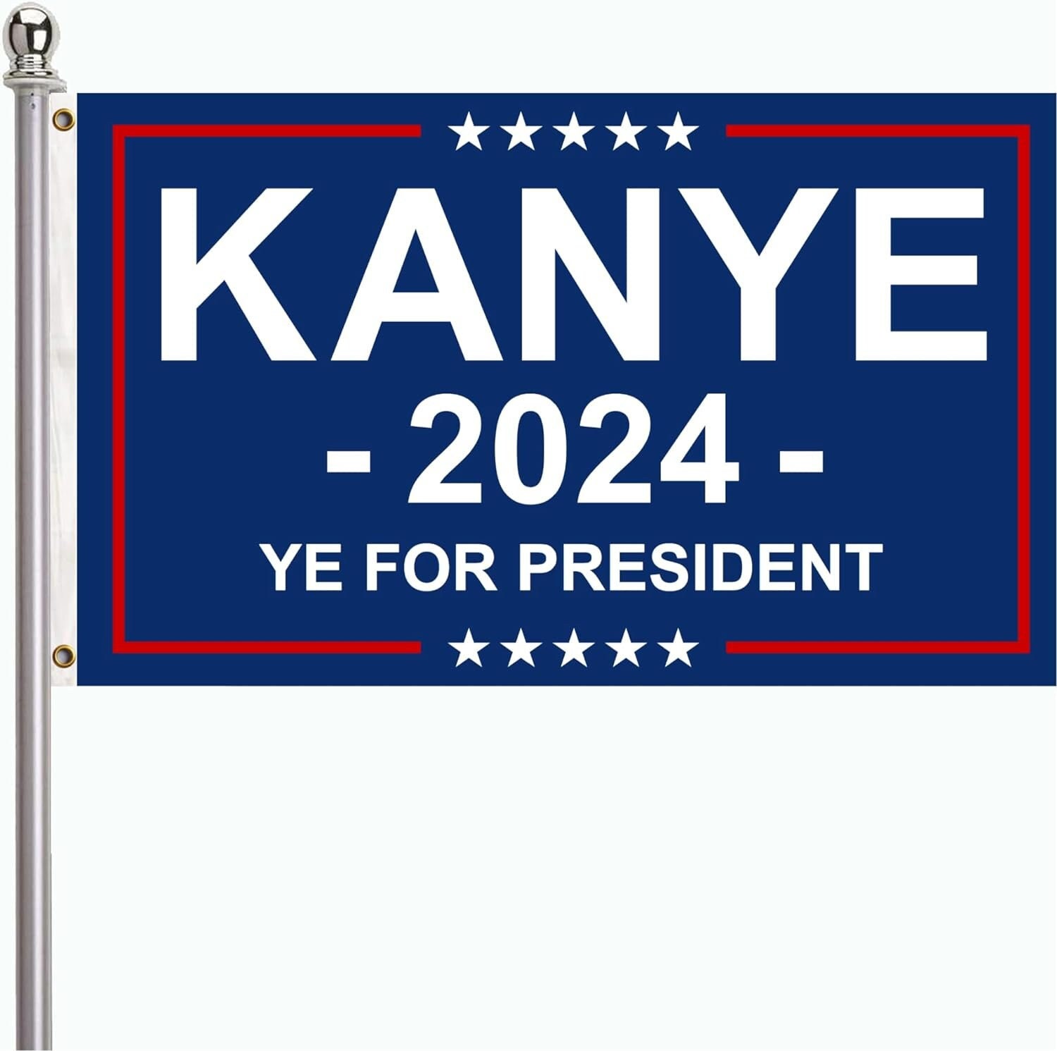 Kanye 2024 YE for President Flag 3'x5' Ft Kanye Tapestry 2024 Flag Etsy