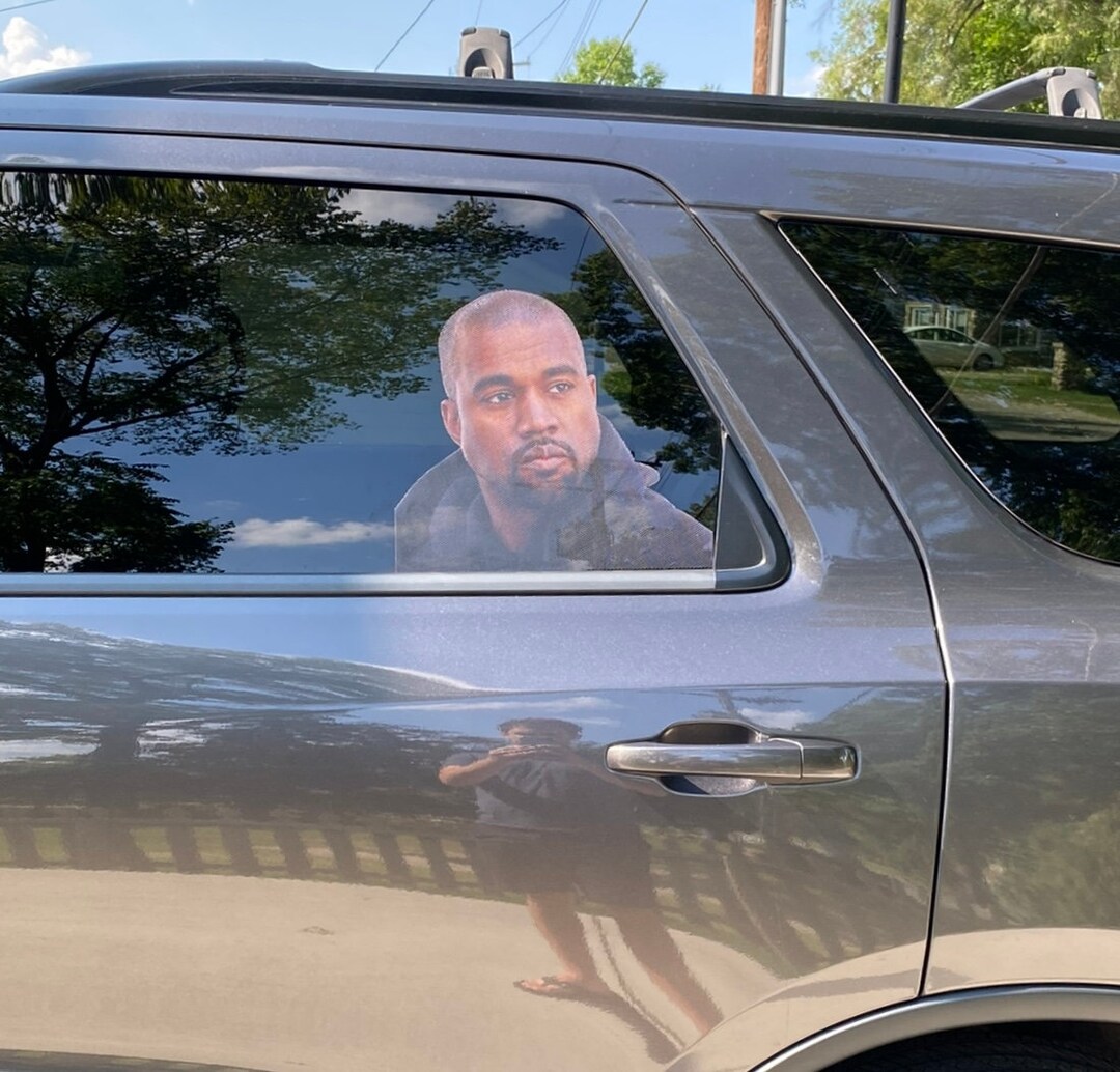 Kanye Car Window Sticker Vinyl Decal Ye Decal Etsy
