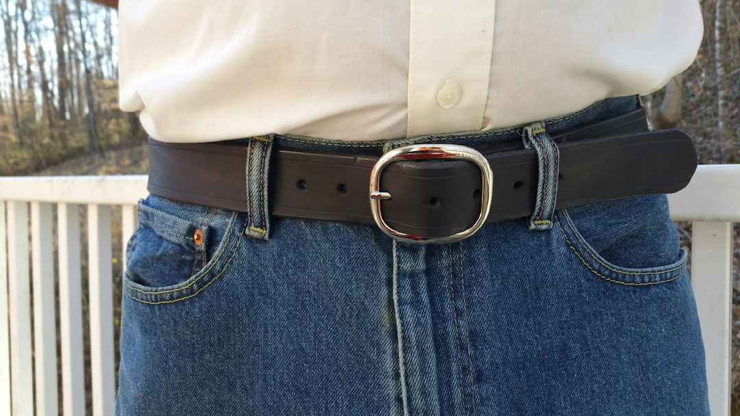 Vintage Levi's Belt Buckle Screws To Leather Piece