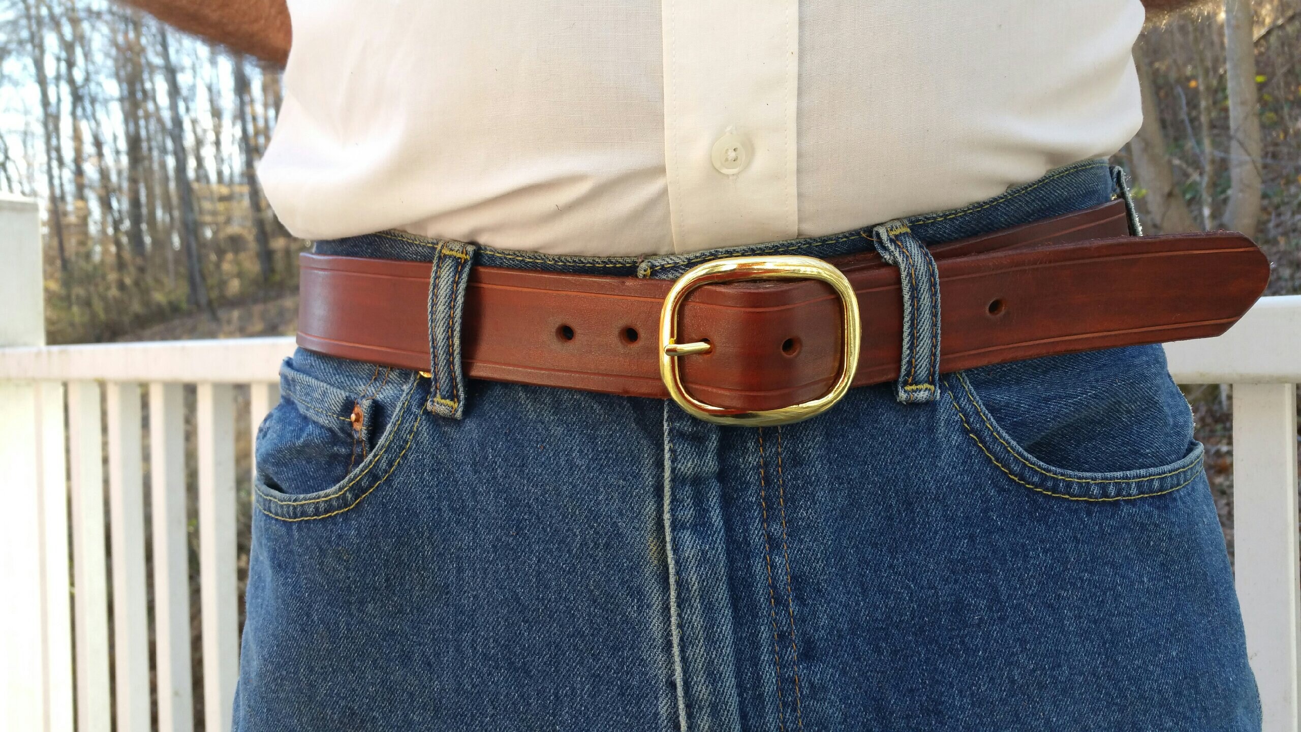 Mahogany Leather Waist Cincher