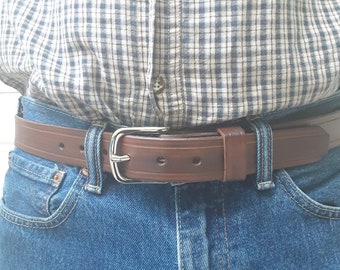 1.25" Belt, Hand Made Leather Belt, Gift for Him, High Quality Leather Belt, Anniversary Gift