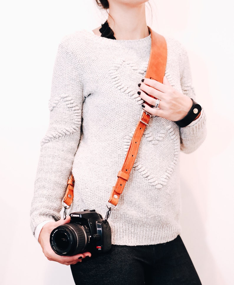 Leather Camera Strap Gift for Photographer Personalized Etsy
