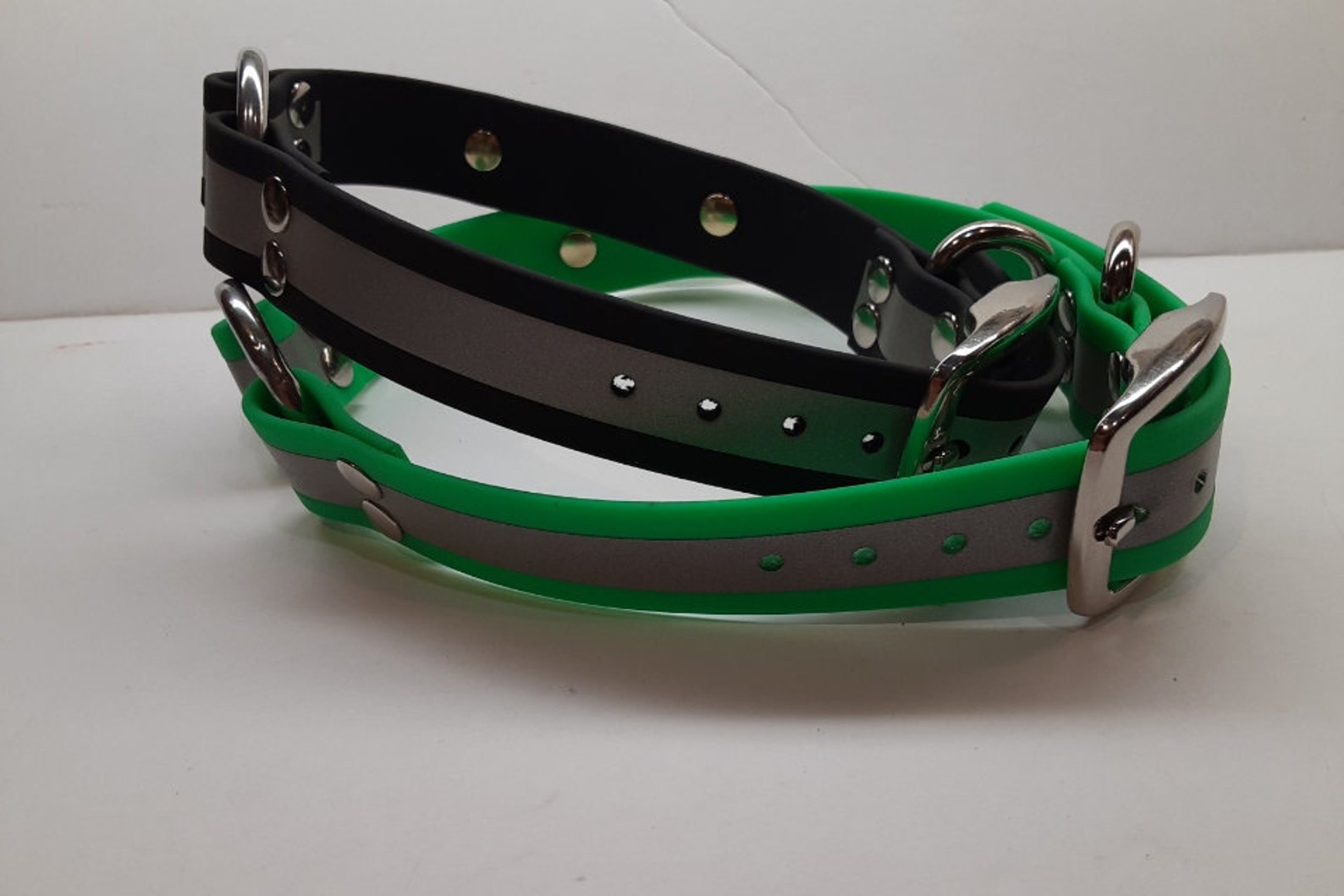 Biothane Reflective Hunting Dog Collar Safety Reflective Dog Etsy