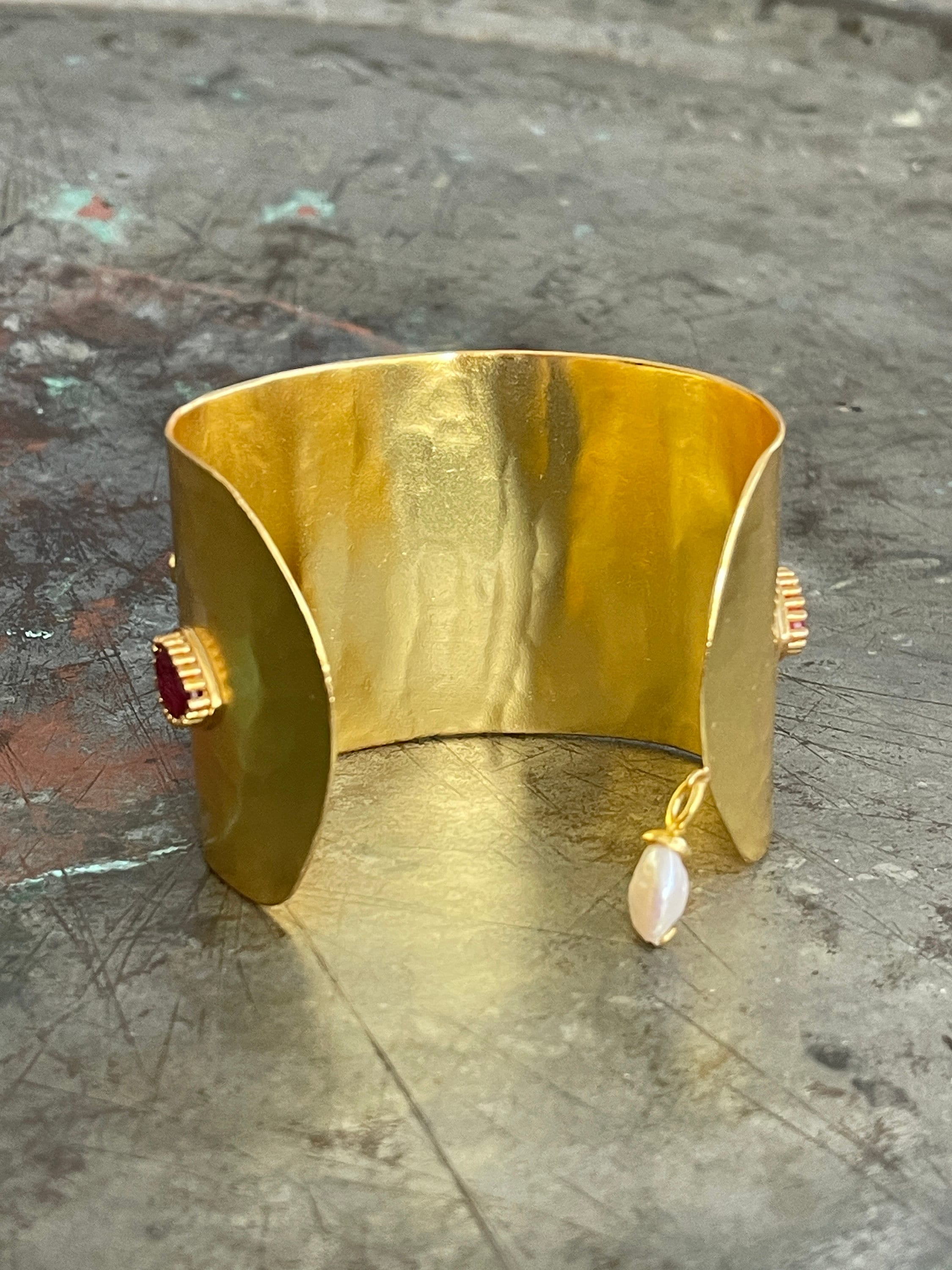 Tobestu YA4995 - Bracciale rigido regolabile in acciaio inossidabile placcato platino/oro, con ciondolo a forma di semi di senape e targhetta della fede, gioiello ispiratore cristiano da donna