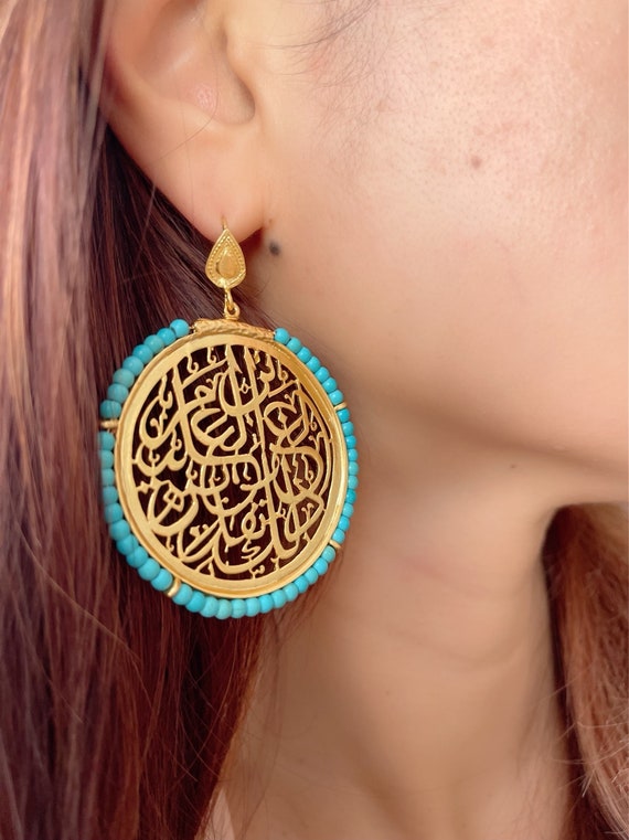 Arabic earrings best sale