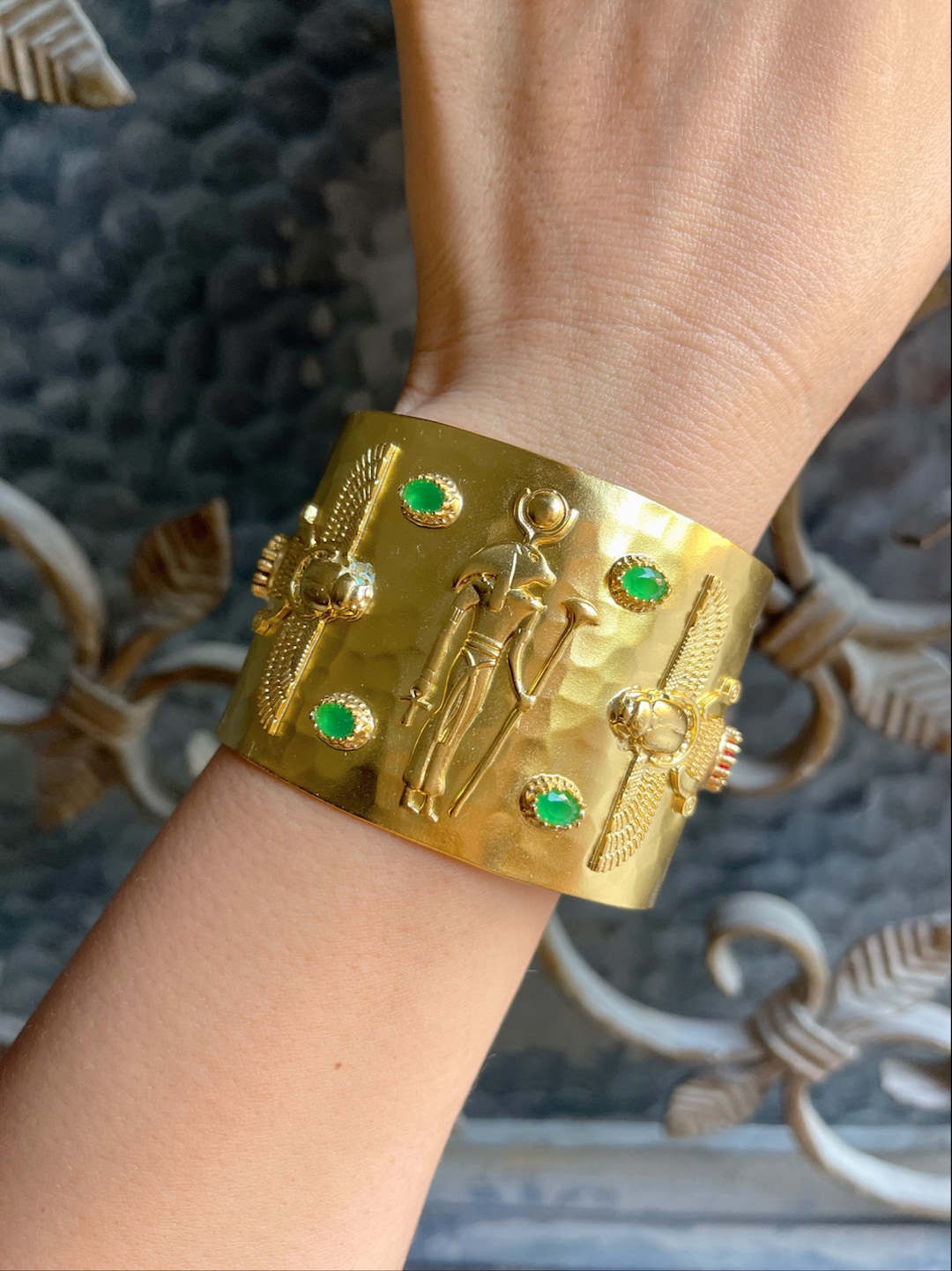 Limited Edition Egyptian Cuff Egyptian Bangle Egyptian Jewelry Egypt Jewelry Egyptian Bracelet Boho Bangle Gift for Woman Etsy