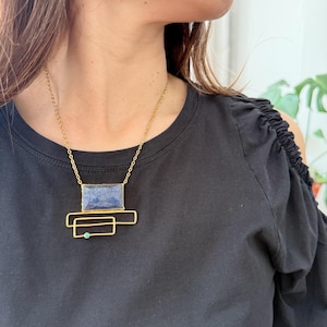 Lapis lazuli necklace, ottoman jewelry, ottoman necklace, Gift for woman, statement necklace, Gift for women
