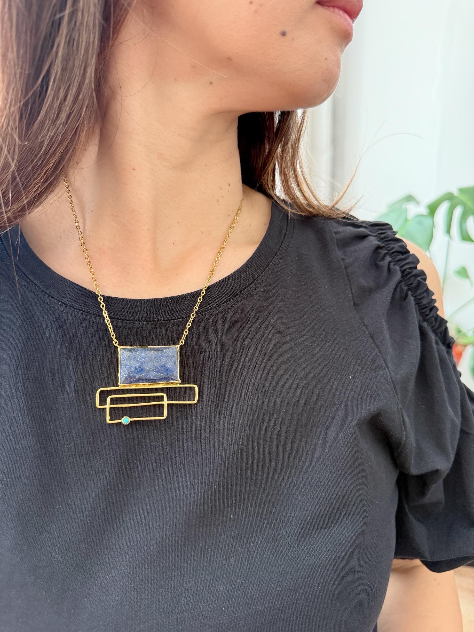 Lapis lazuli necklace, ottoman jewelry, ottoman necklace, Gift for woman, statement necklace, Gift for women