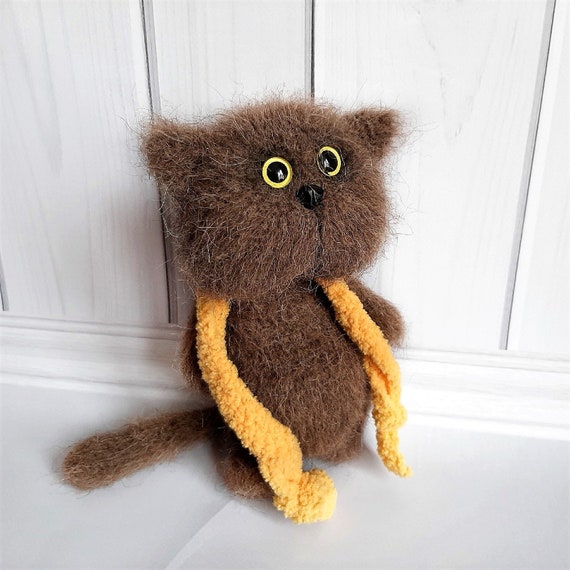 brown cat stuffed animal
