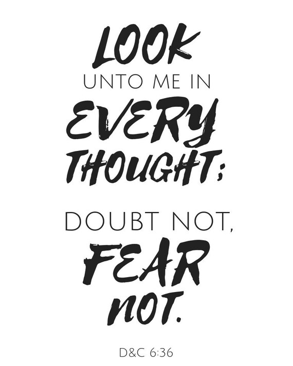 doubt not fear not scripture