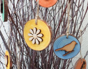 Primavera / Verano / Pascua Mezcla y combina Decoración del hogar Adornos colgantes, adornos para árboles, rodajas de troncos, etiquetas de regalo, regalos de boda.