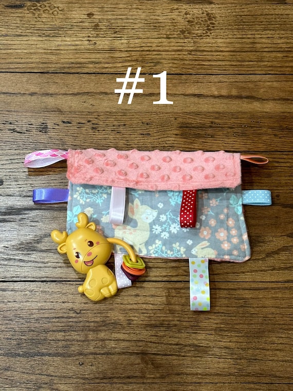 Crinkle - Sensory Tag Toy with Teether