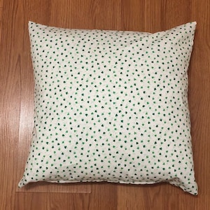 Shamrock Print Pillow Cover