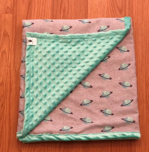 Planets Minky Baby Blanket