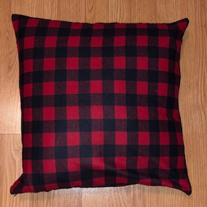Housse de coussin à carreaux Buffalo