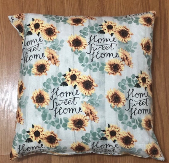 Sunflower Home Sweer Home Print Pillow Cover