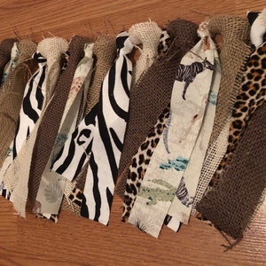 Animal Print Jungle Themed Fabric Garland