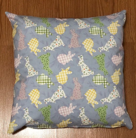 Pastel Easter Bunny Pillow Cover