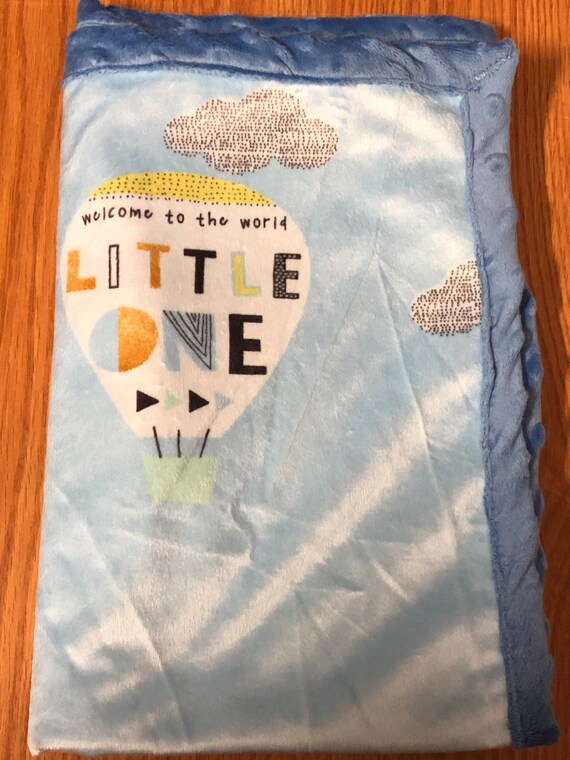 Hot Air Balloon Minky Baby Blanket