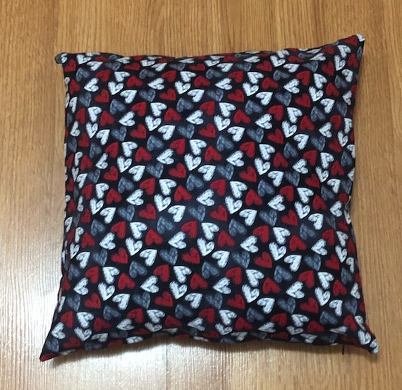 Chalkboard Hearts Pillow Cover
