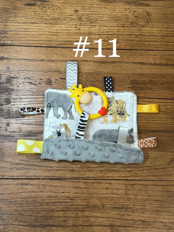 Crinkle - Sensory Tag Toy with Teether