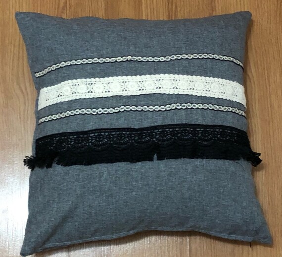 Gray Decorative Pillow Cover