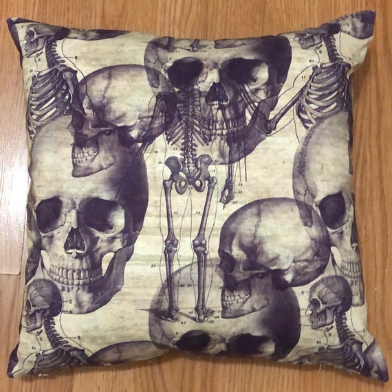 Skeleton Decorative Pillow Cover