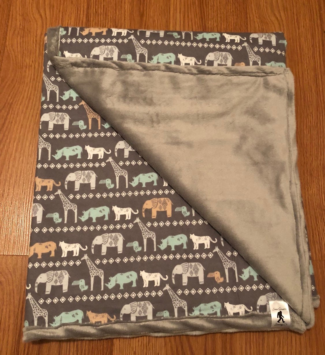 Animal Print Baby Blanket