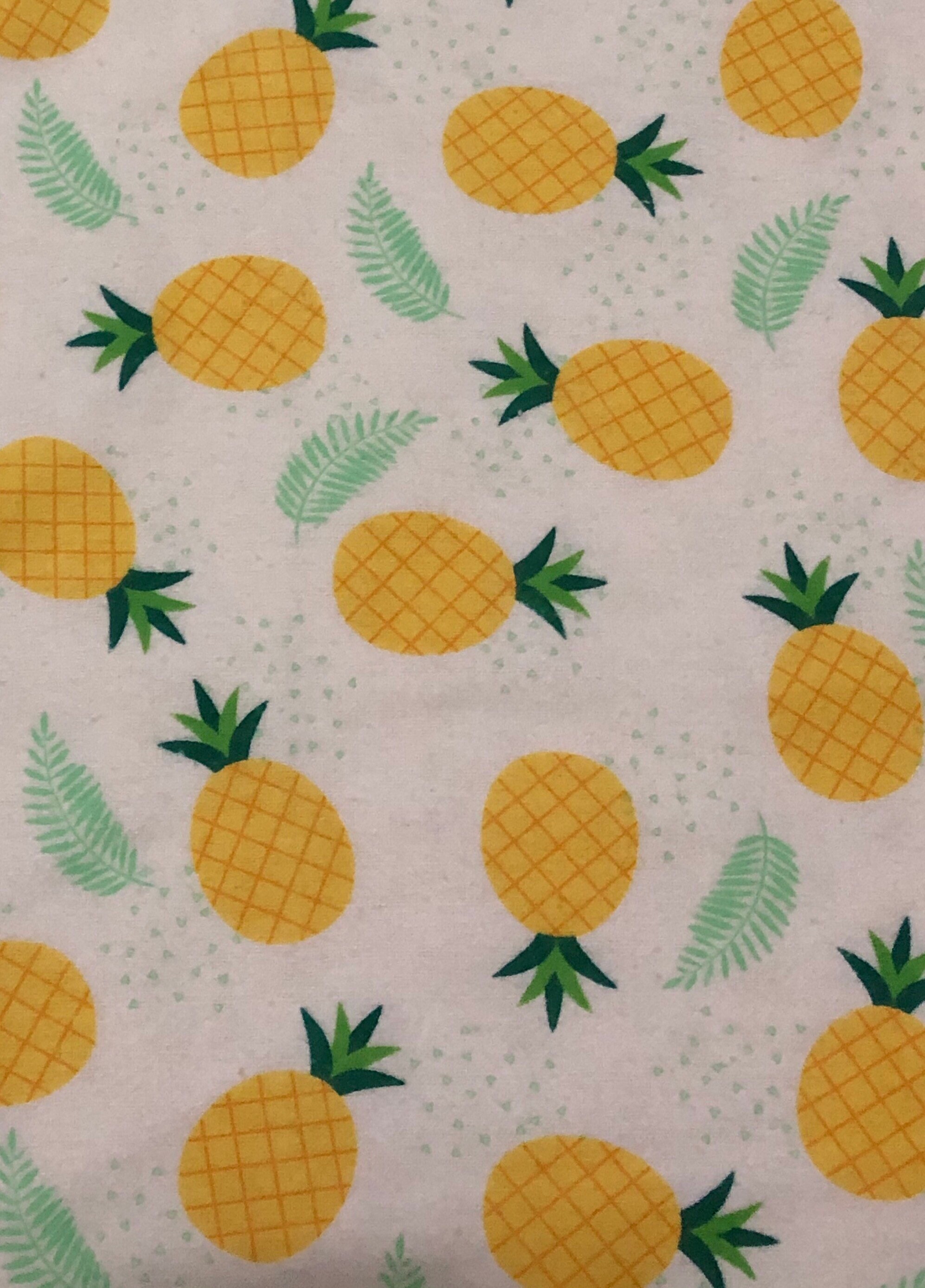 Pineapple Minky Baby Blanket