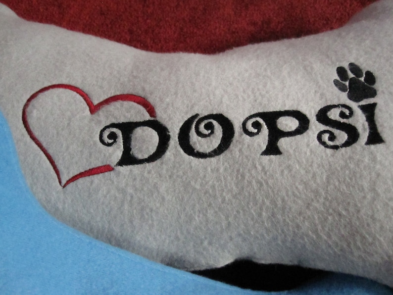 Kuscheliges Kopfkissen für Hunde in Knochenform mit Etsy