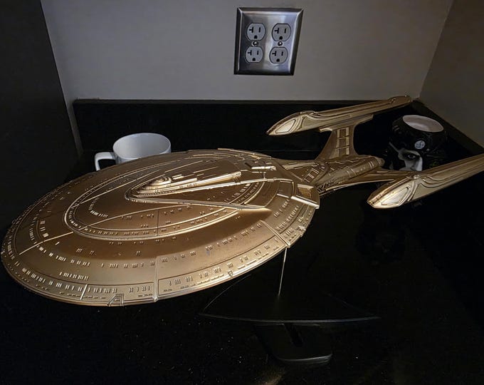 Handmade Star Trek USS Enterprise 1701E Model Prop Ship, Scale 1/1400 ...