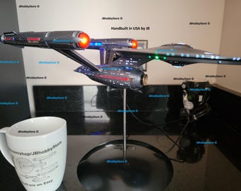 Star Trek SNW U.S.S. Enterprise Handmade with licenced kit authentic 1:1000 Prop Replica Model with lights .