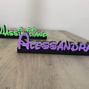 Custom name desk plate Disney style - Shool - Teacher - Librarian - Nurse name sign - Personalized desk decor, valentines gift