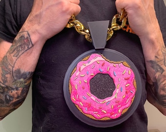 Custom Turnover * Spinning Swag * Custom Swag Bling * Chain logo * Custom Medallion * Cuban Link * Custom Team * Pancake Spinner swag bling