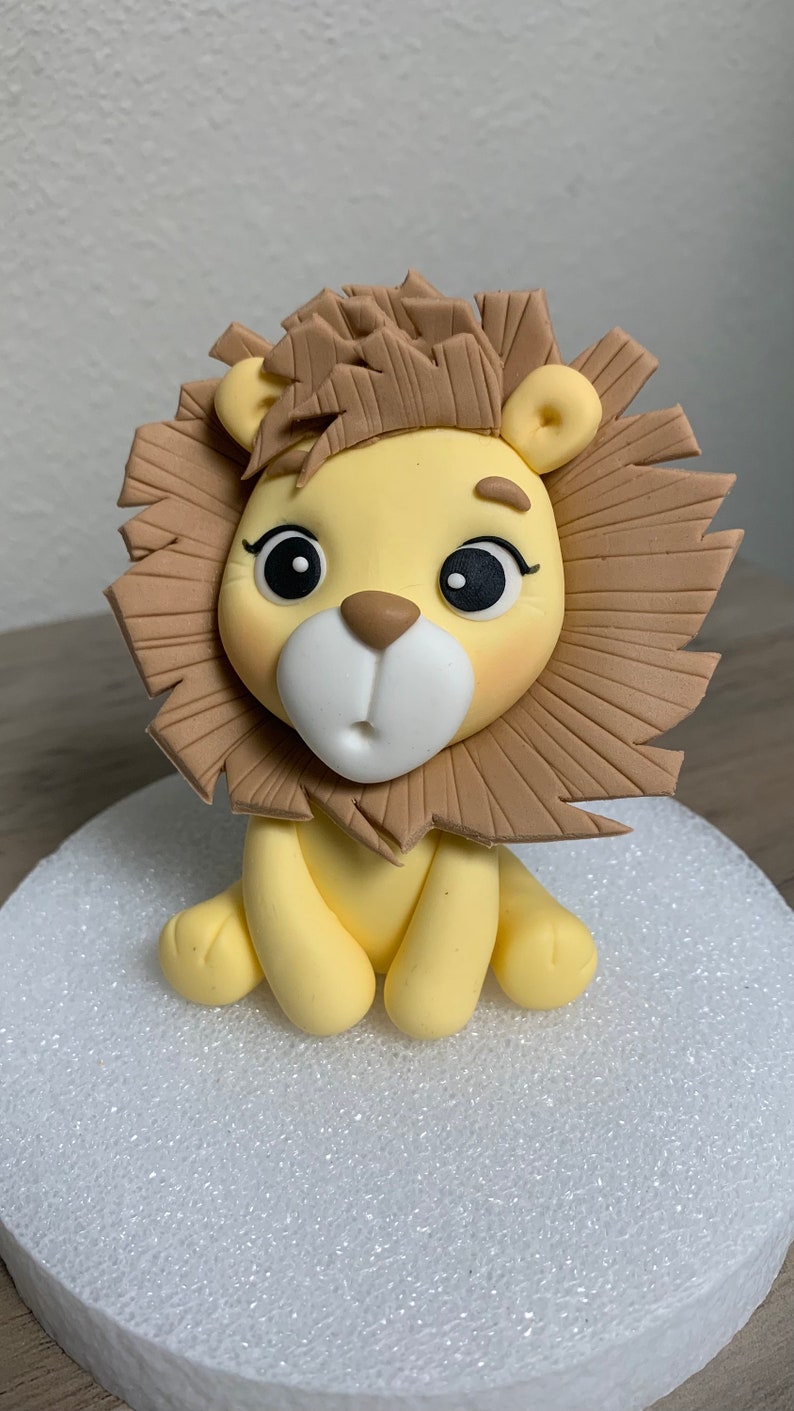 Wild one birthday party, Safari animals fondant cake topper, jungle animals figurine, baby shower cake topper decoration for boy or girl image 3