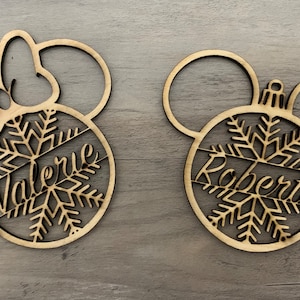 Mickey and Minnie Christmas Ornament, Personalized Mickey Mouse Tree Ornament, Custom Name Disney Ornament, Classic Mickey Mouse Ornament
