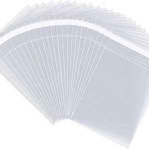100 Clear Cello Bag Resealable OPP Bag Crystal Clear Packaging 4x8