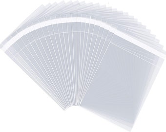 100 Clear Cello Bag Resealable OPP Bag Crystal Clear Packaging 4x8