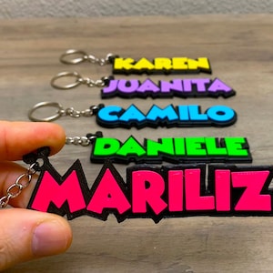 Custom Disney style name keychain, Disney Letters, Personalized custom name keyChain, School Bag tag, Party Favors, Name tag, Mickey Mouse