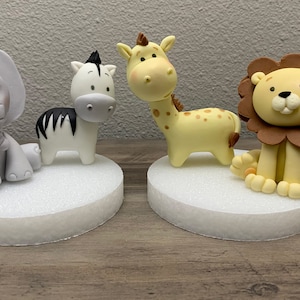 Safari Cake Topper, Baby Animals Centerpiece, Animals Cake Decor, Cake Topper, Zoo Animals, Safari birthday, Jungle Birthday, Baby Animals